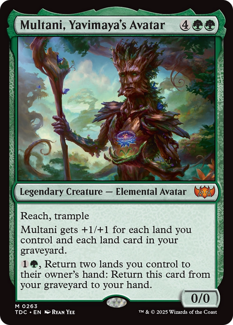 Image of Multani, Yavimaya's Avatar (TDC-263) - Commander: Tarkir: Dragonstorm