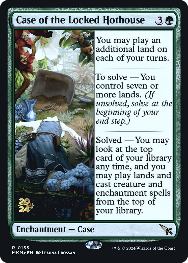 Image of Case of the Locked Hothouse (PRE-155) - Murders at Karlov Manor Promos Foil