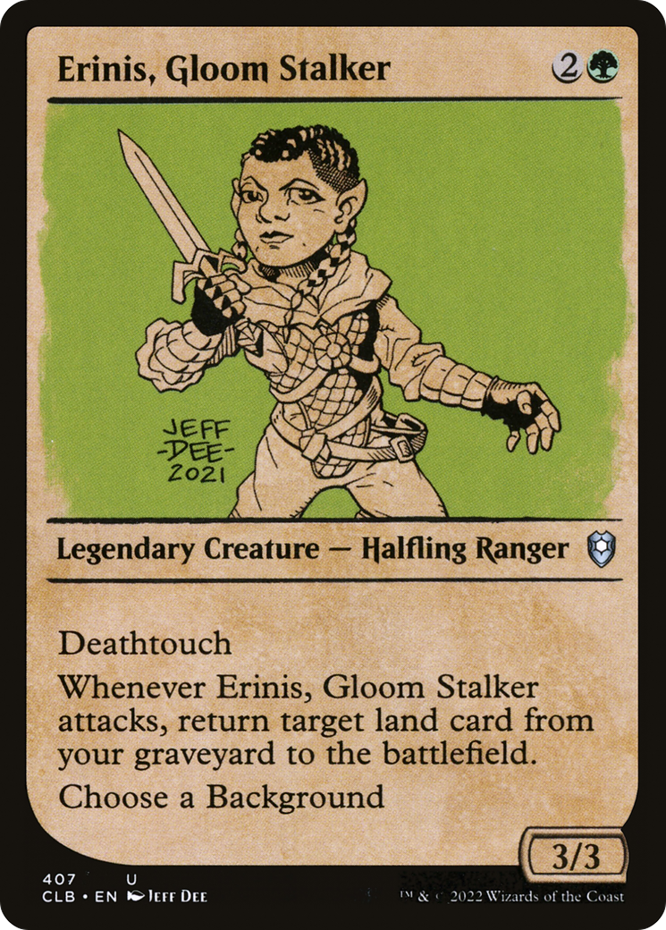 Image of Erinis, Gloom Stalker (Showcase) (CLB-407) - Commander Legends: Battle for Baldur's Gate: (Showcase) Foil