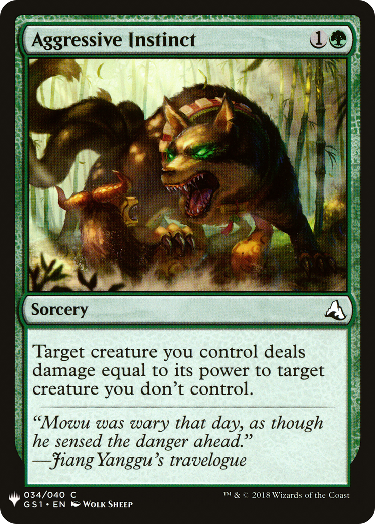 Image of Aggressive Instinct (LIST-GS1-34) - The List