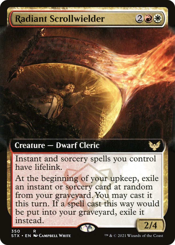Image of Radiant Scrollwielder (Extended Art) (STX-350) - Strixhaven: School of Mages: (Extended Art)