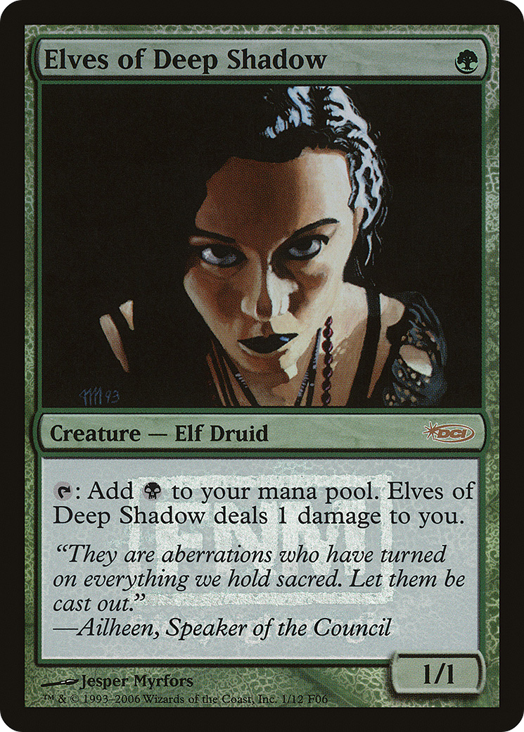 Image of Elves of Deep Shadow (FNM-001) - Friday Night Magic 2006 Foil