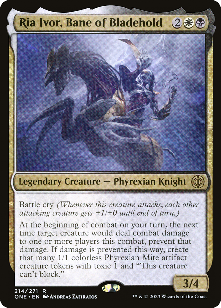 Image of Ria Ivor, Bane of Bladehold (ONE-214) - Phyrexia: All Will Be One Foil