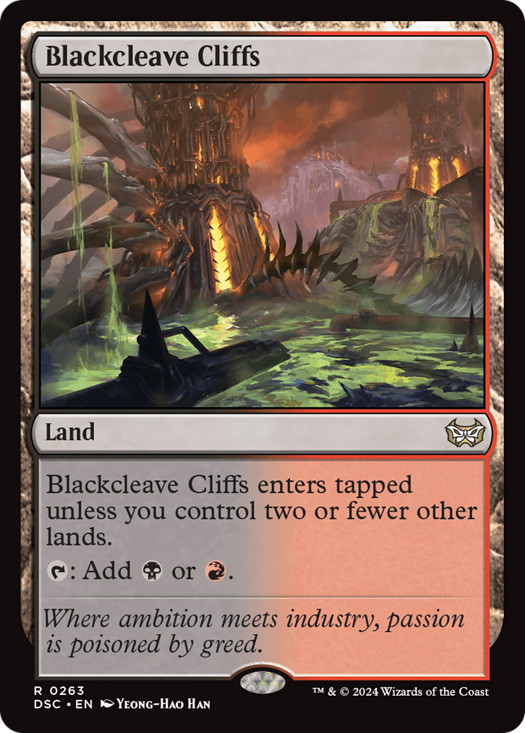 Image of Blackcleave Cliffs (DSC-263) - Duskmourn: House of Horror Commander