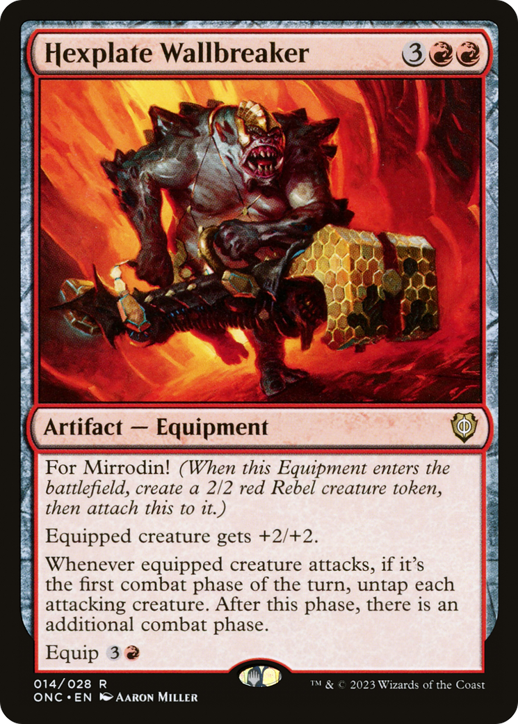 Image of Hexplate Wallbreaker (ONC-014) - Phyrexia: All Will Be One Commander