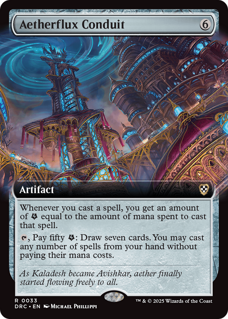 Image of Aetherflux Conduit (Extended Art) (DRC-033) - Commander: Aetherdrift: (Extended Art)