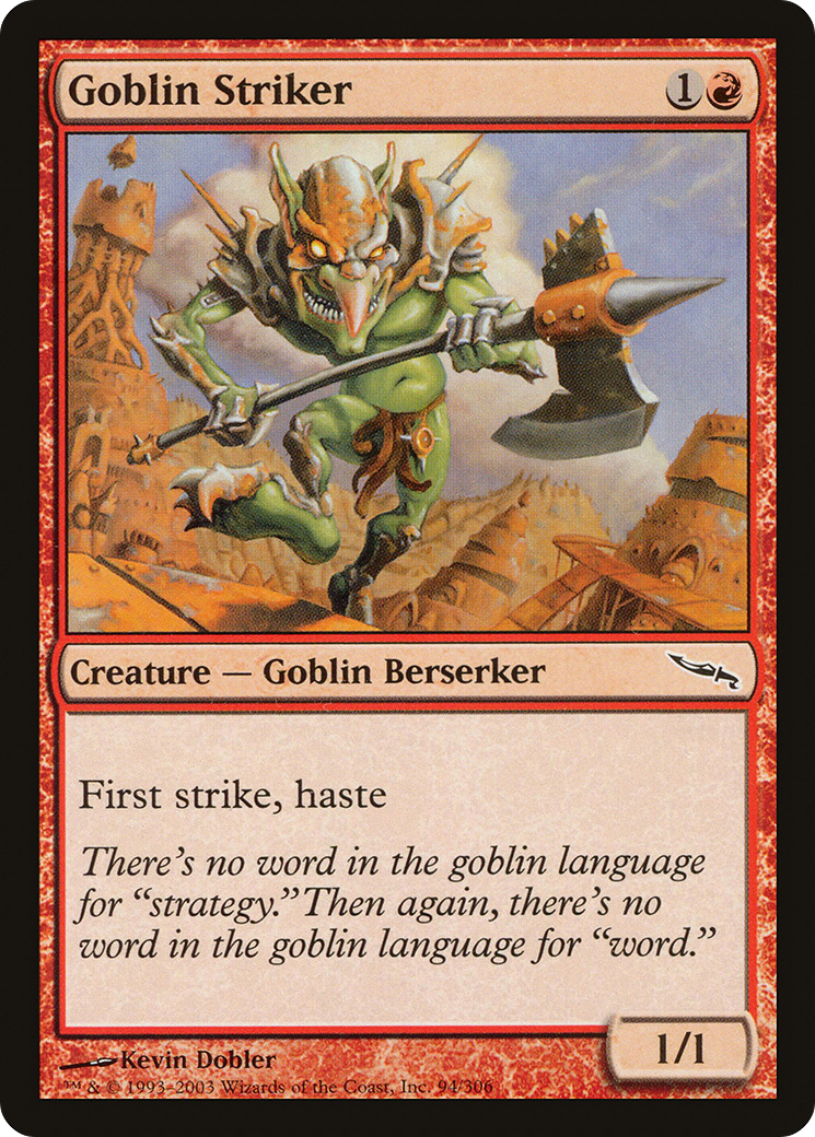 Image of Goblin Striker (MRD-094) - Mirrodin Foil