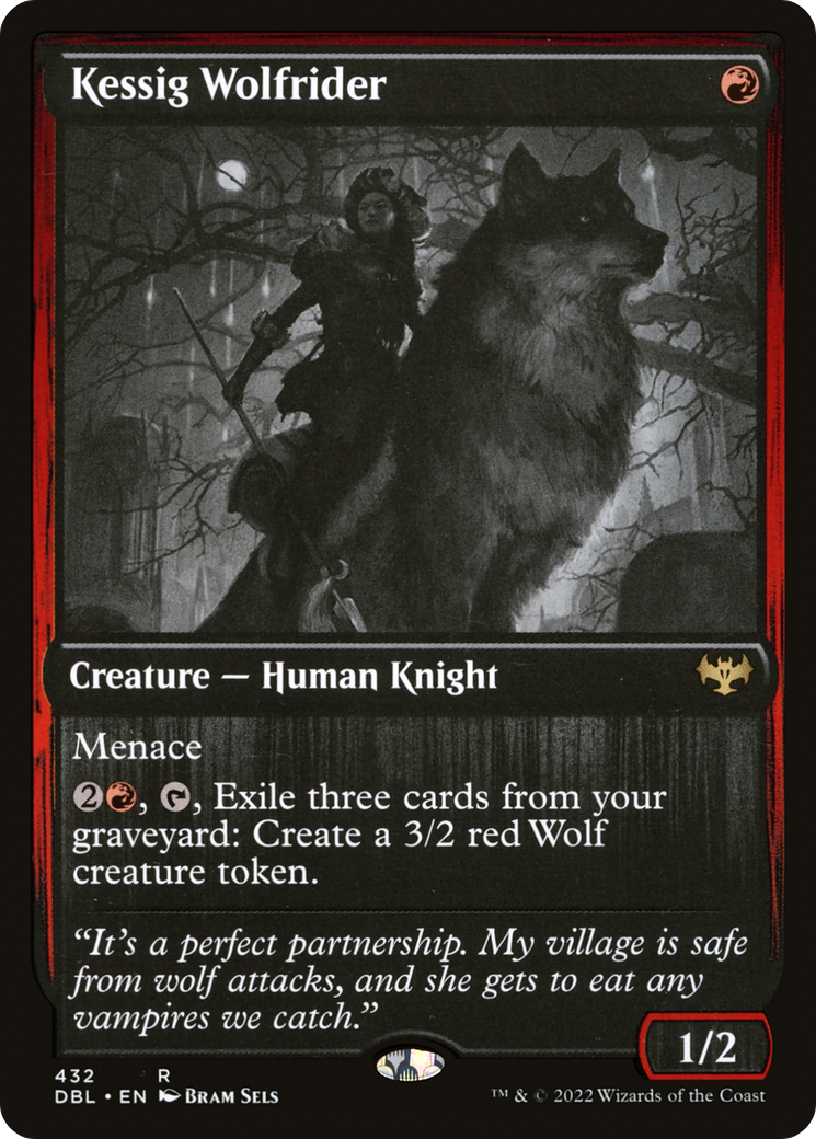 Image of Kessig Wolfrider (DBL-432) - Innistrad: Double Feature Foil