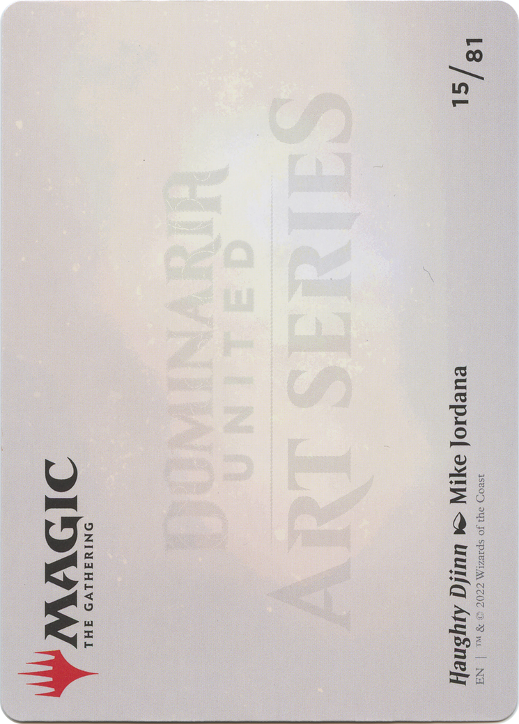 Image of Haughty Djinn // Haughty Djinn (ADMU-015) - Dominaria United Art Series (Borderless)