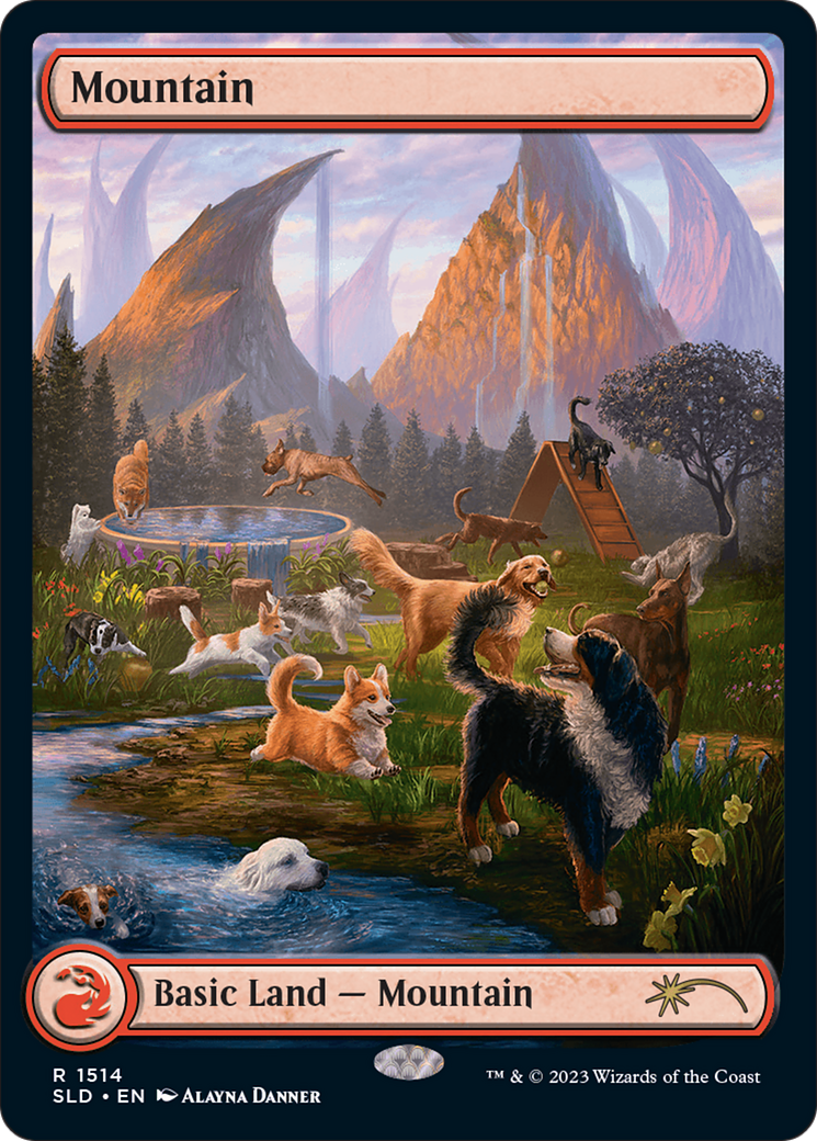 Image of Mountain (1514) (SLD-1514) - Secret Lair Drop: (Full Art) Foil