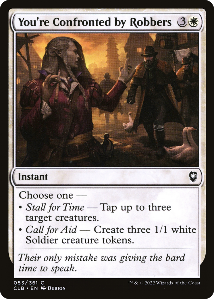 Image of You're Confronted by Robbers (CLB-053) - Commander Legends: Battle for Baldur's Gate Foil