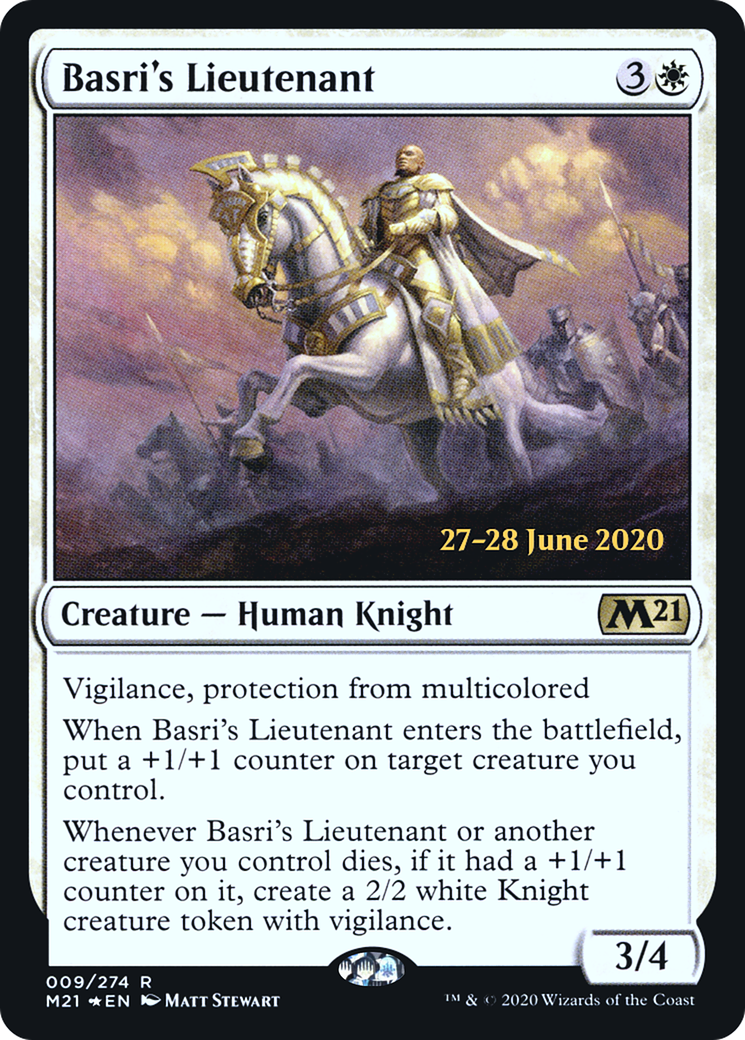 Image of Basri's Lieutenant (PRE-009) - Core Set 2021 Promos Foil
