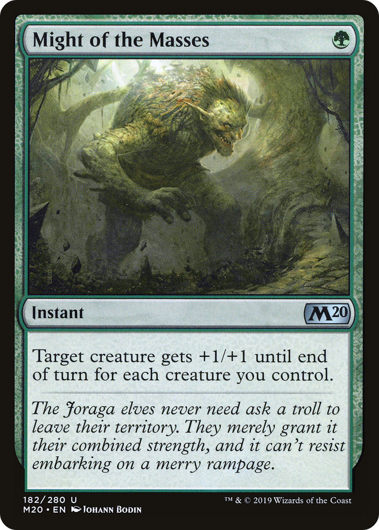 Image of Might of the Masses (M20-182) - Core Set 2020 Foil