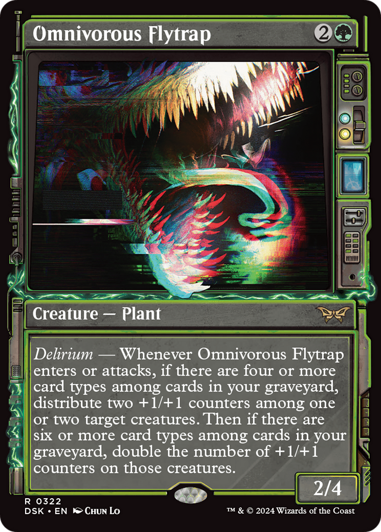 Image of Omnivorous Flytrap (Showcase) (DSK-322) - Duskmourn: House of Horror: (Showcase) Foil