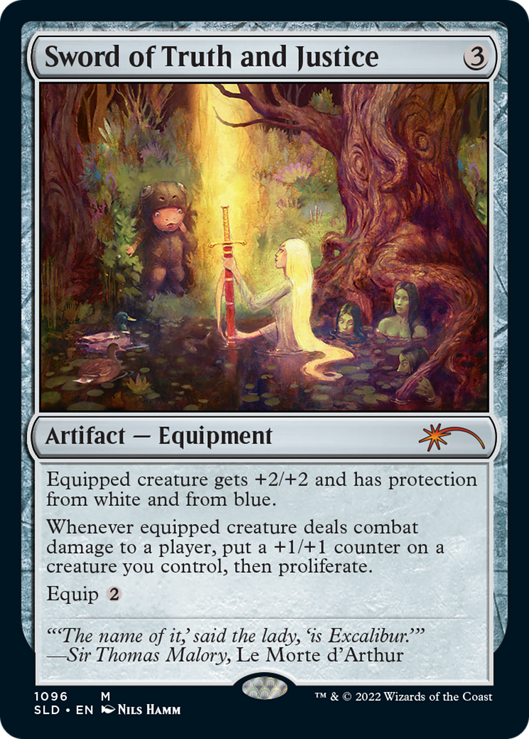 Image of Sword of Truth and Justice (SLD-1096) - Secret Lair Drop Foil