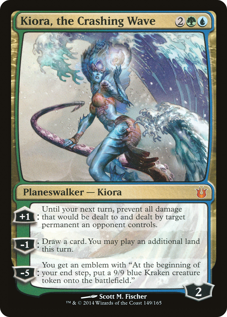 Image of Kiora, the Crashing Wave (BNG-149) - Born of the Gods Foil
