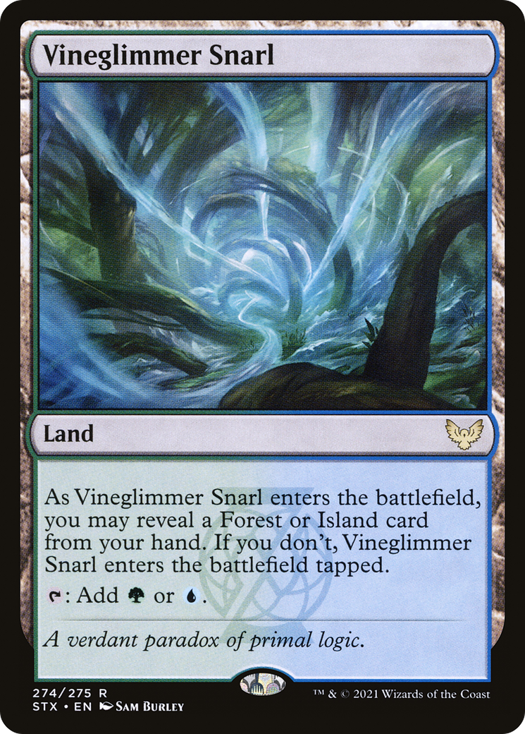 Image of Vineglimmer Snarl (STX-274) - Strixhaven: School of Mages