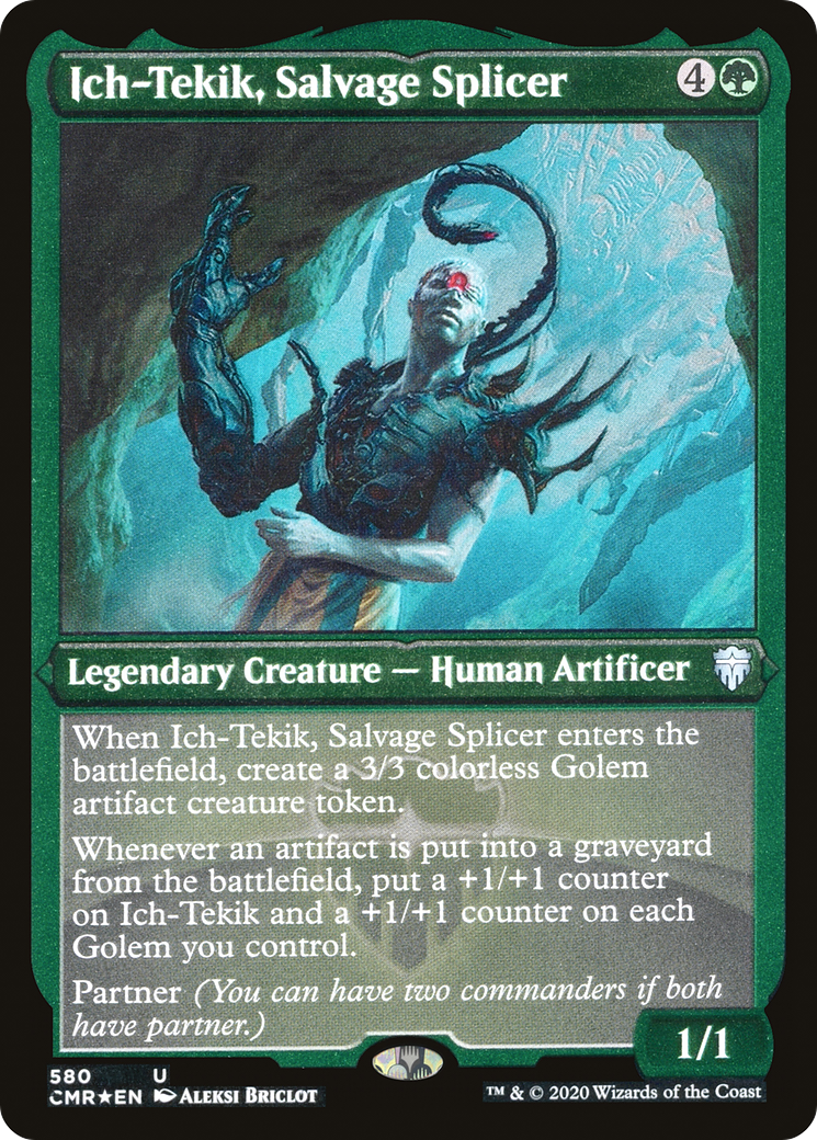 Image of Ich-Tekik, Salvage Splicer (Foil Etched) (CMR-580) - Commander Legends Foil