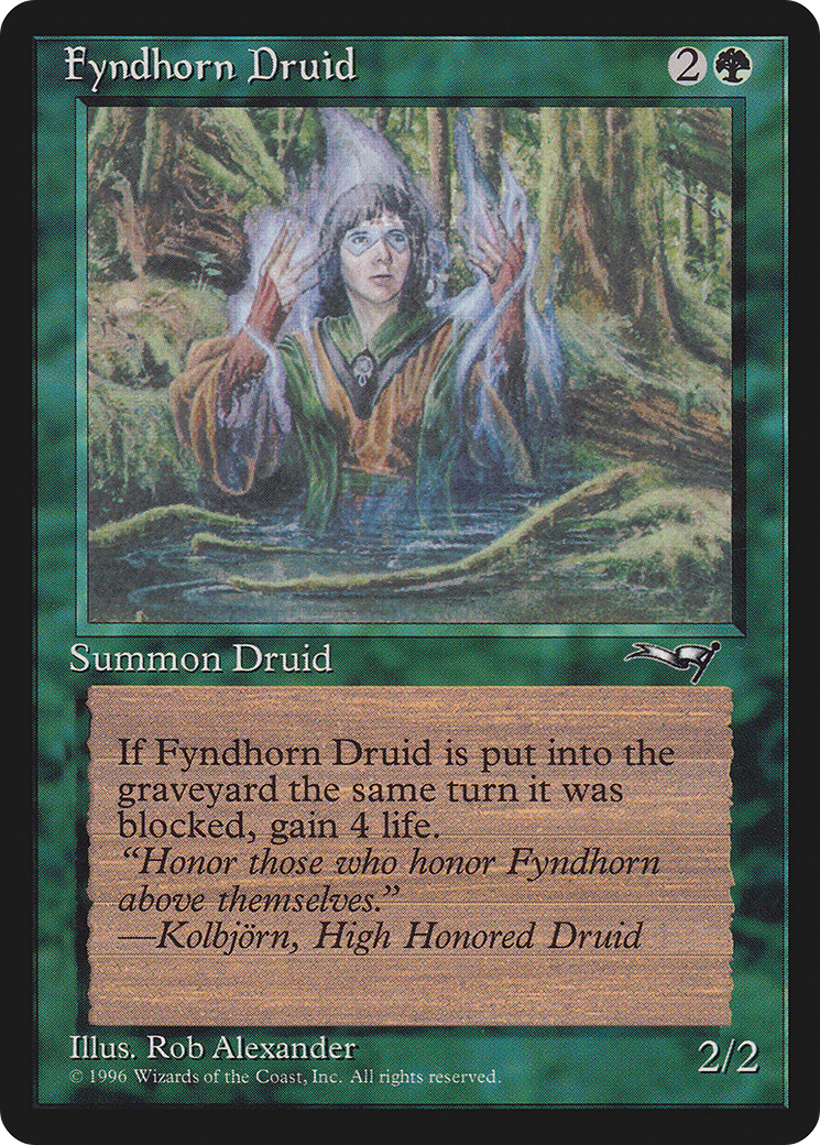 Image of Fyndhorn Druid (Facing Right) (ALL-071) - Alliances