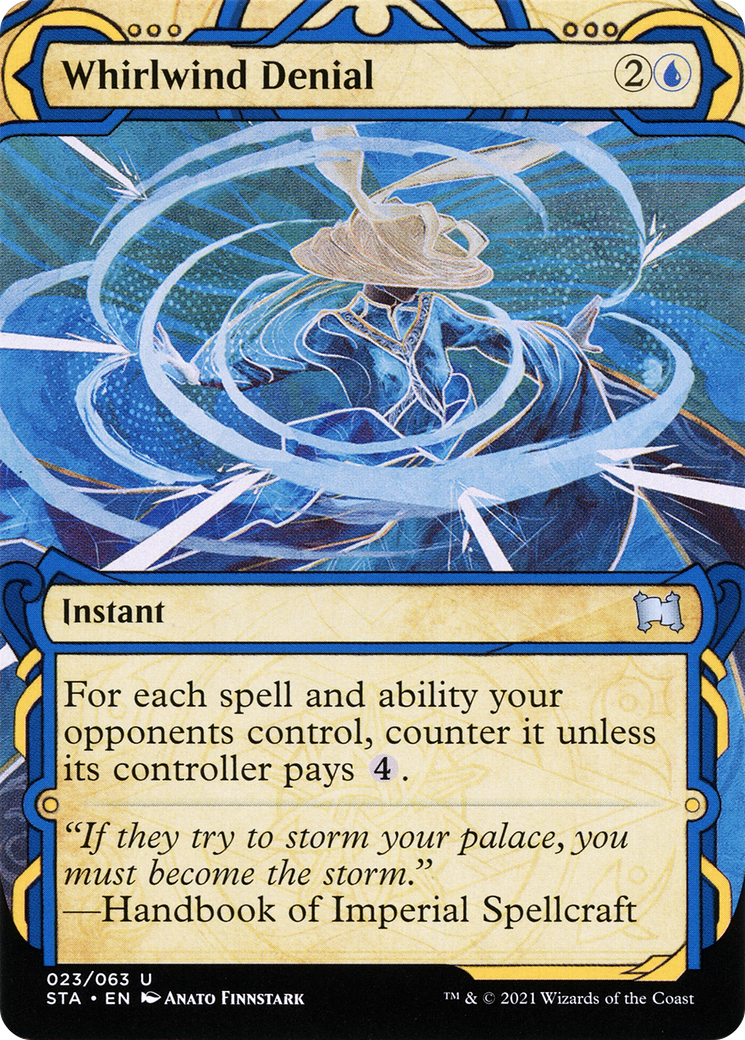 Image of Whirlwind Denial (STA-023) - Strixhaven Mystical Archive: (Showcase) (Borderless)