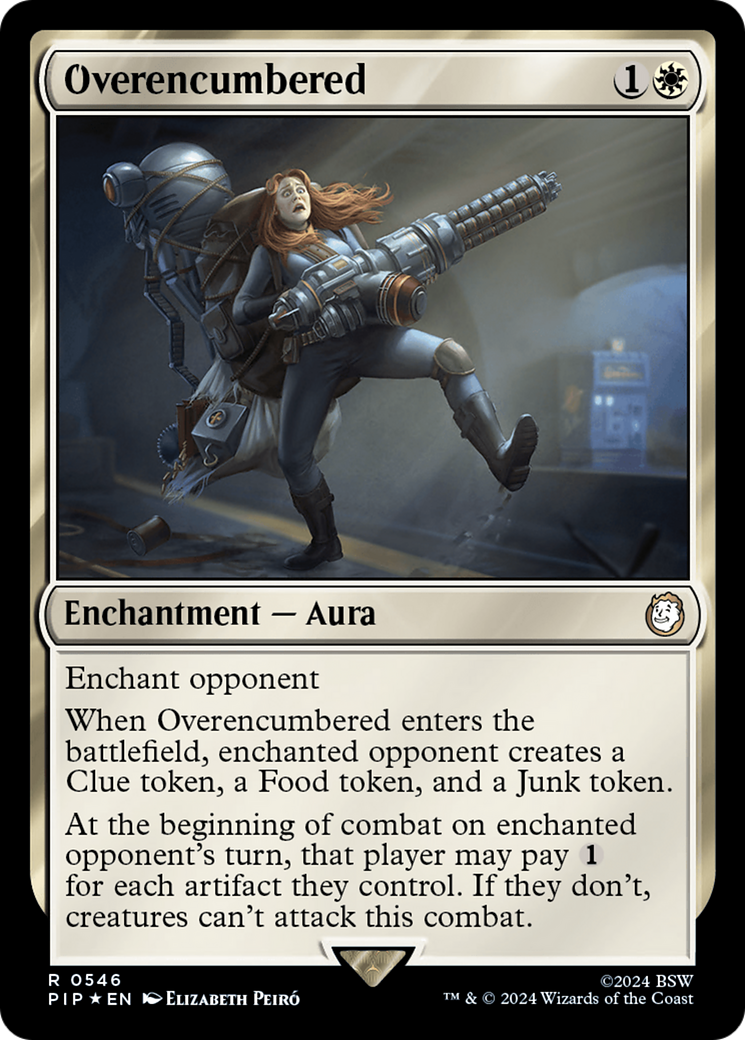 Image of Overencumbered (Surge Foil) (PIP-546) - Fallout Foil