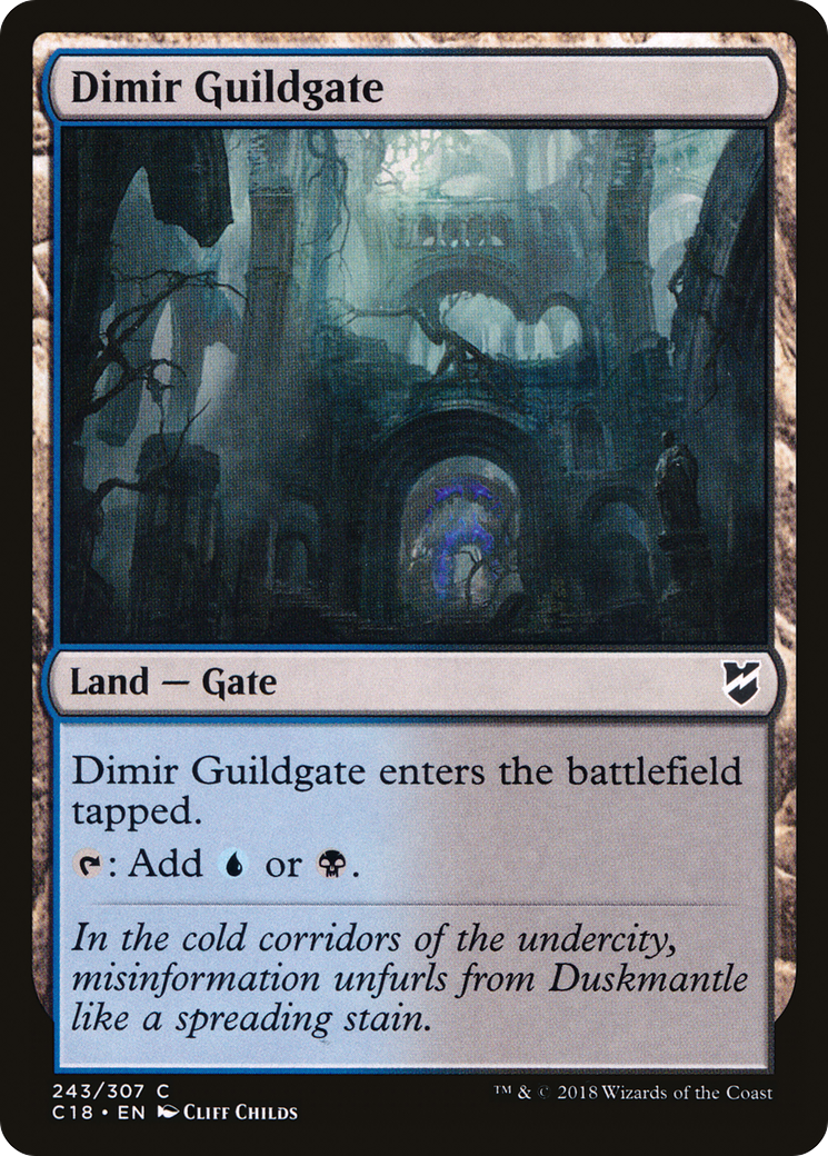 Image of Dimir Guildgate (C18-243) - Commander 2018