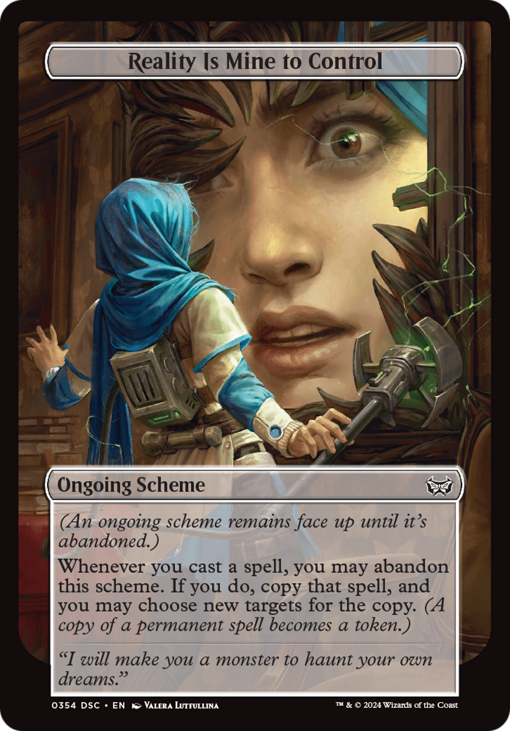Image of Reality Is Mine to Control (Full Art) (A:DSC-354) - Duskmourn: House of Horror Commander