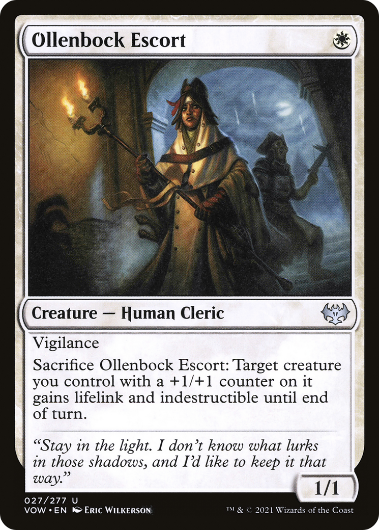 Image of Ollenbock Escort (VOW-027) - Innistrad: Crimson Vow Foil