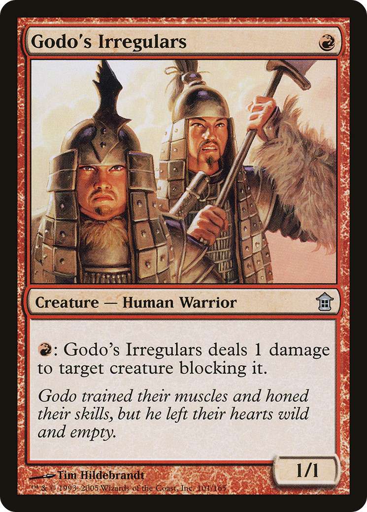 Image of Godo's Irregulars (SOK-101) - Saviors of Kamigawa Foil