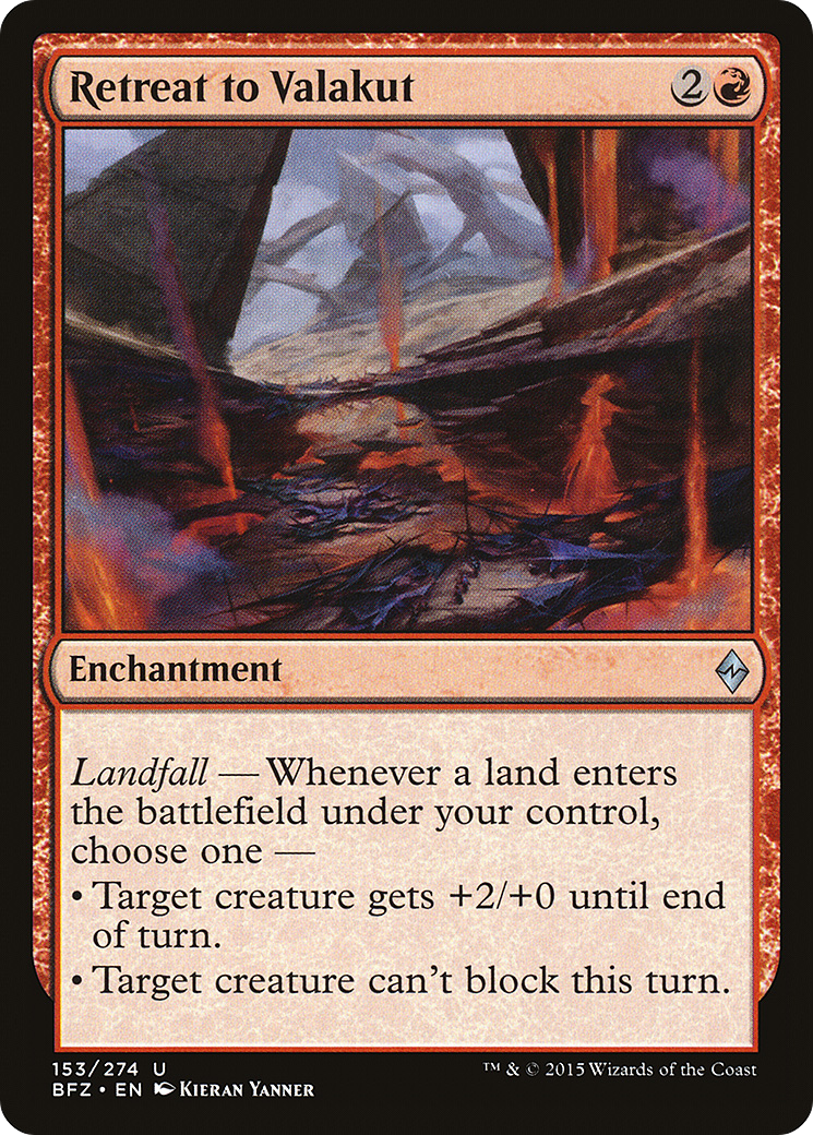 Image of Retreat to Valakut (BFZ-153) - Battle for Zendikar Foil