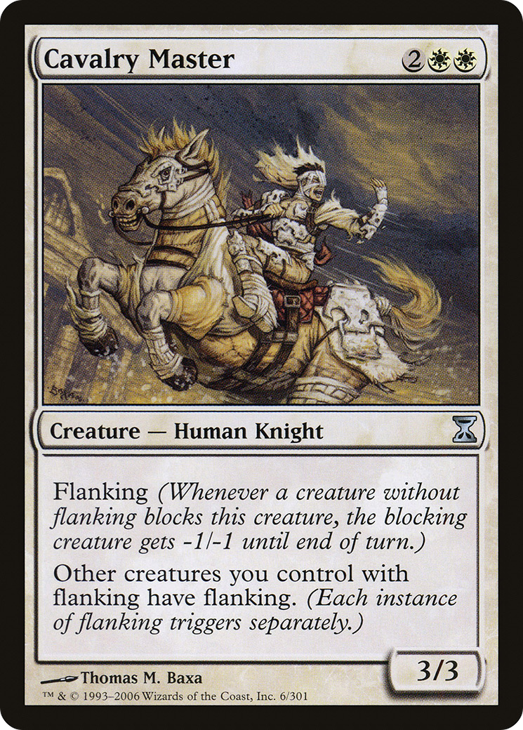 Image of Cavalry Master (TSP-006) - Time Spiral Foil