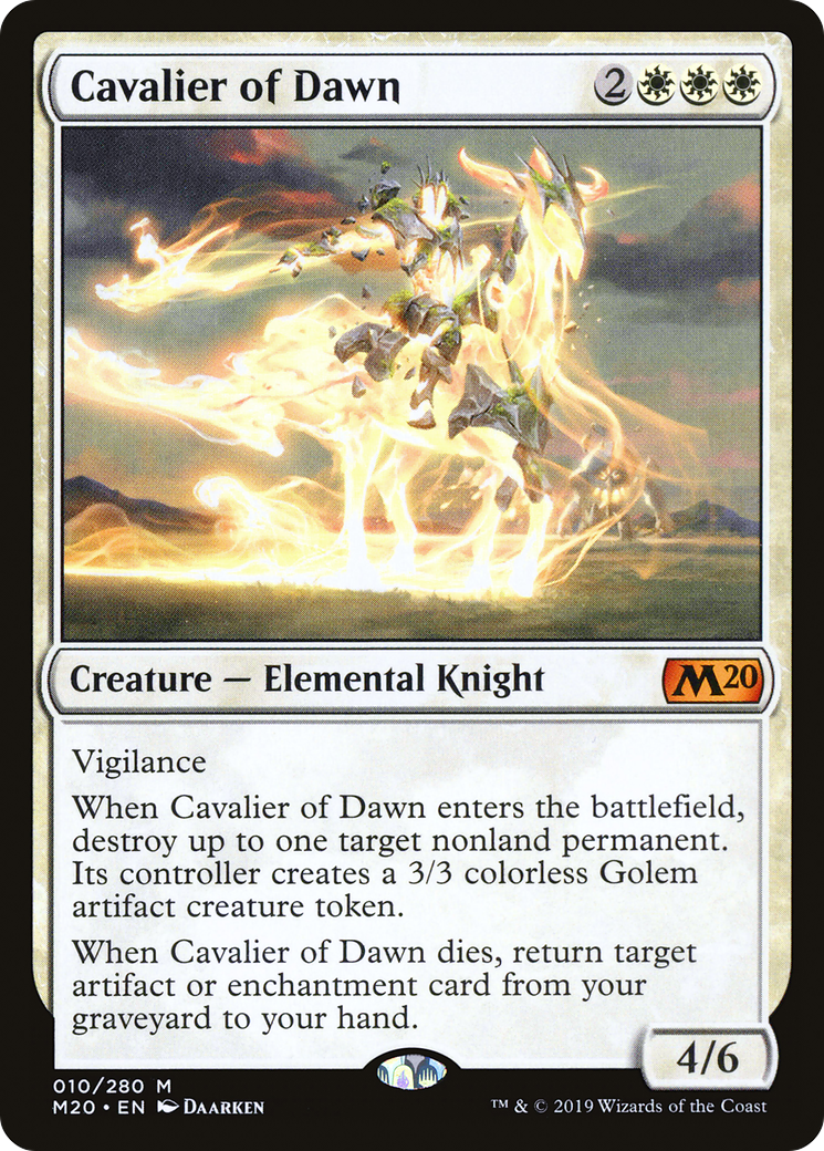Image of Cavalier of Dawn (M20-010) - Core Set 2020 Foil