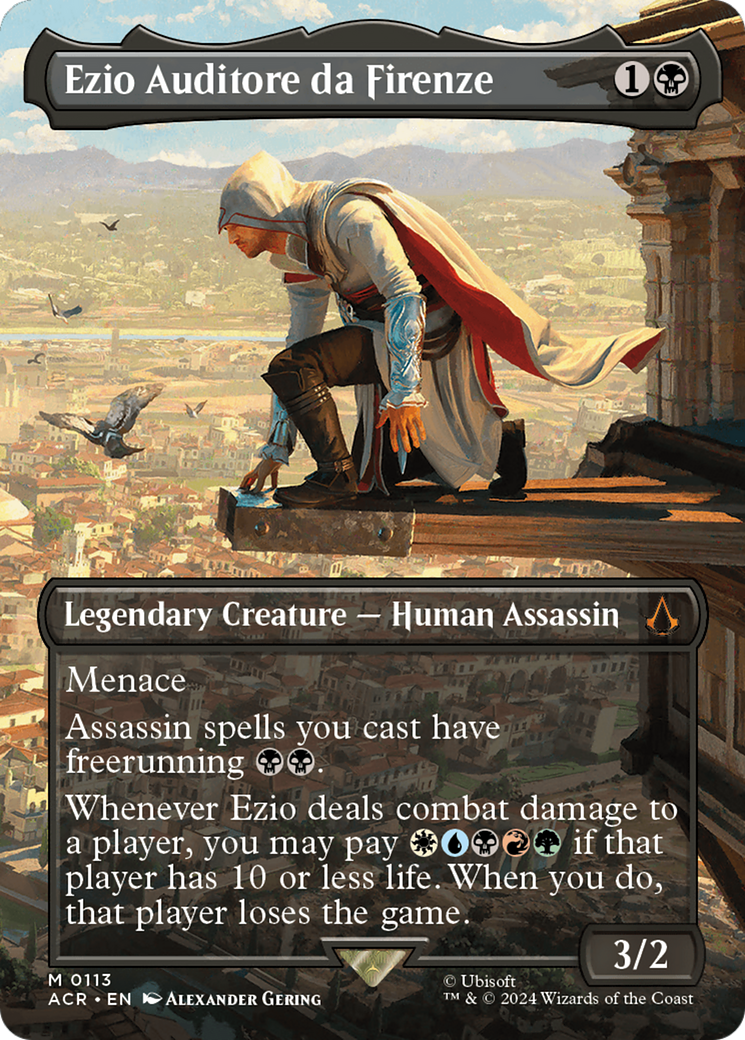 Image of Ezio Auditore da Firenze (Borderless) (ACR-113) - Assassin's Creed (Borderless) Foil