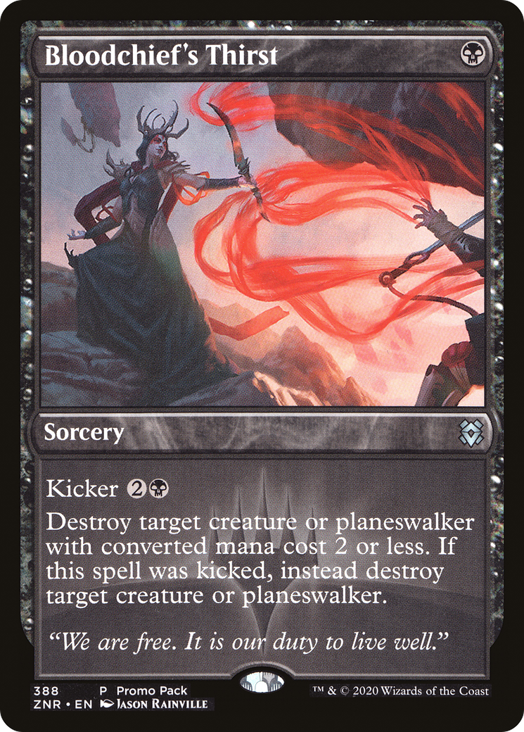 Image of Bloodchief's Thirst (PPZNR-388) - Zendikar Rising