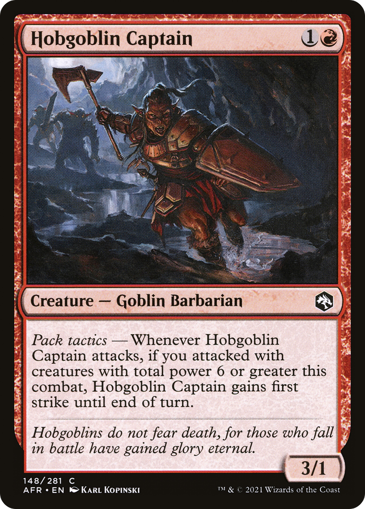 Image of Hobgoblin Captain (AFR-148) - Adventures in the Forgotten Realms Foil