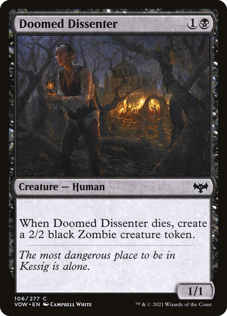 Image of Doomed Dissenter (VOW-106) - Innistrad: Crimson Vow Foil
