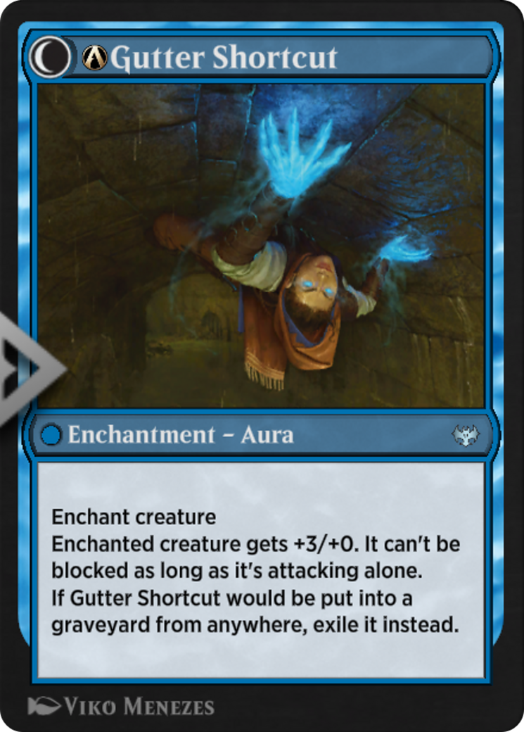 Image of A-Gutter Skulker // A-Gutter Shortcut (VOW-A-62) - Innistrad: Crimson Vow: (Double Faced Transform)