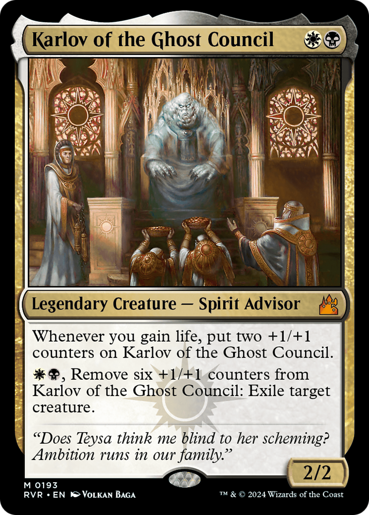 Image of Karlov of the Ghost Council (RVR-193) - Ravnica Remastered Foil