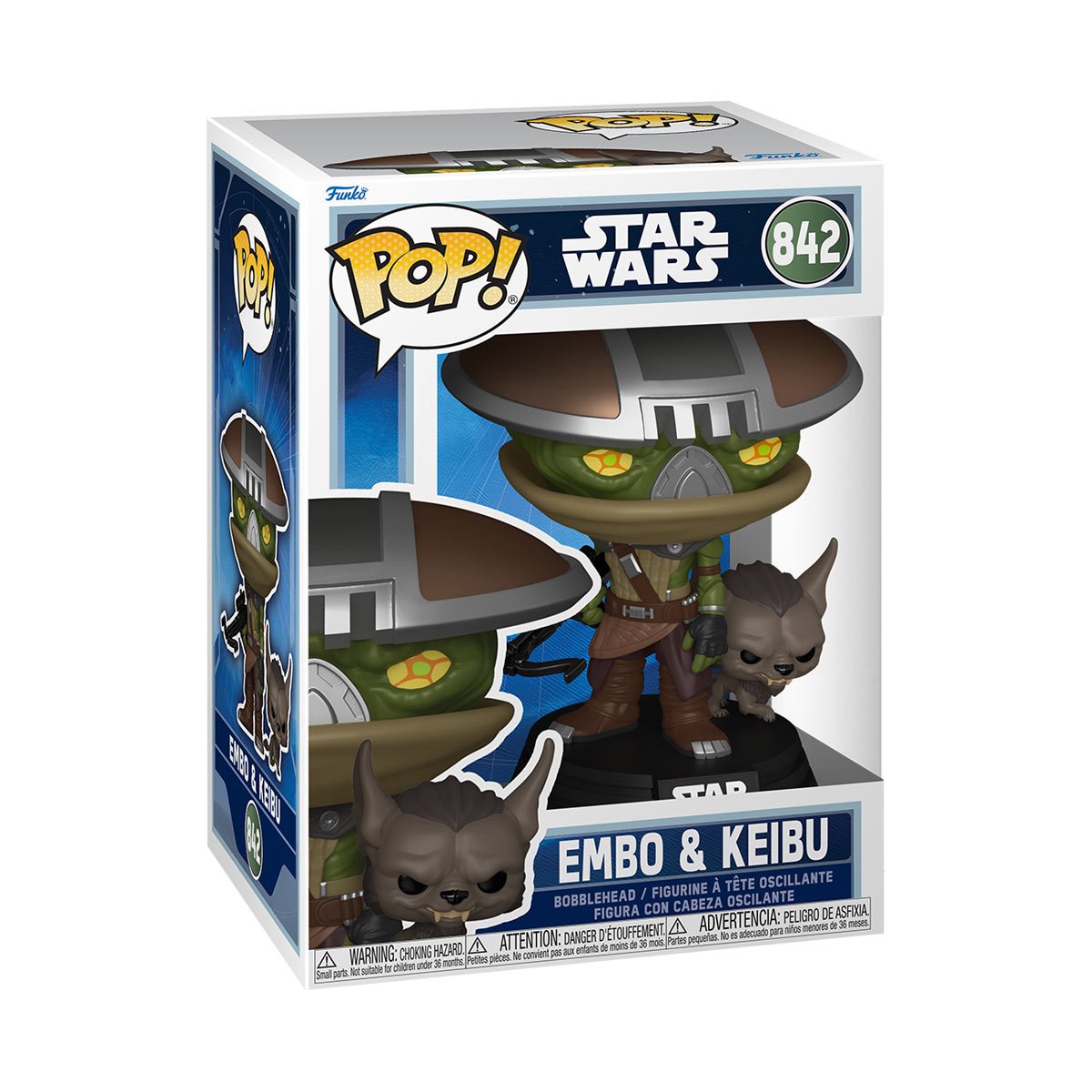 Image of Star Wars The Mandalorian Embo & Keibu  Funko Pop!