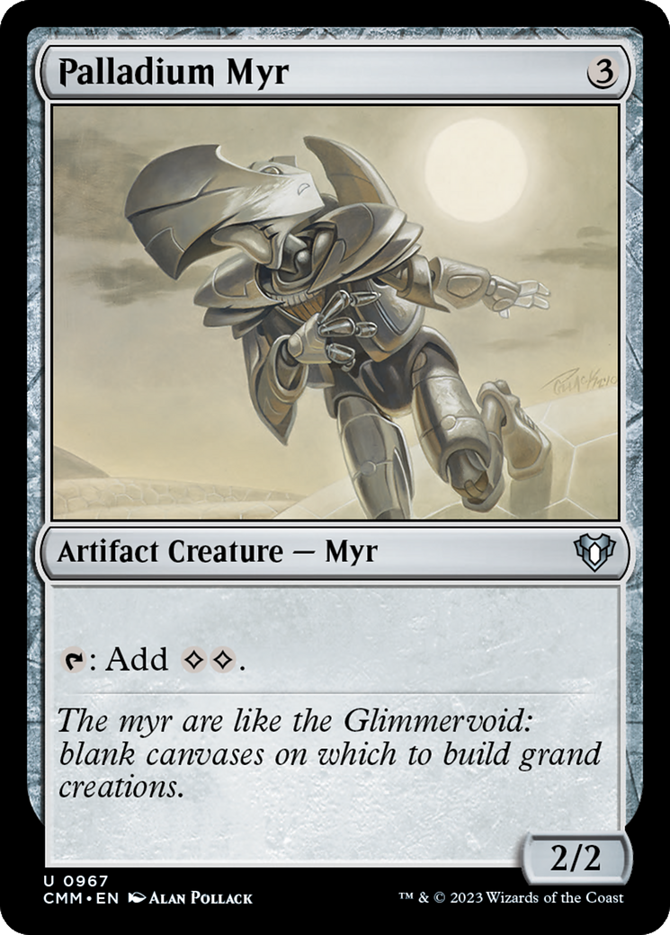 Image of Palladium Myr (CMM-967) - Commander Masters