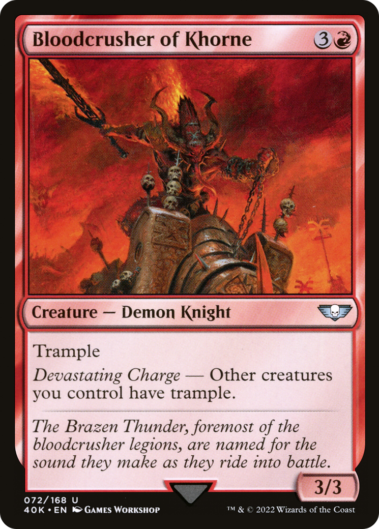 Image of Bloodcrusher of Khorne (40K-072) - Warhammer 40,000 Commander