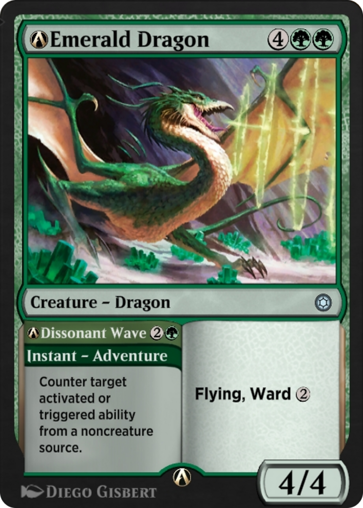Image of A-Emerald Dragon // A-Dissonant Wave (HBG-A-210) - Alchemy Horizons: Baldur's Gate