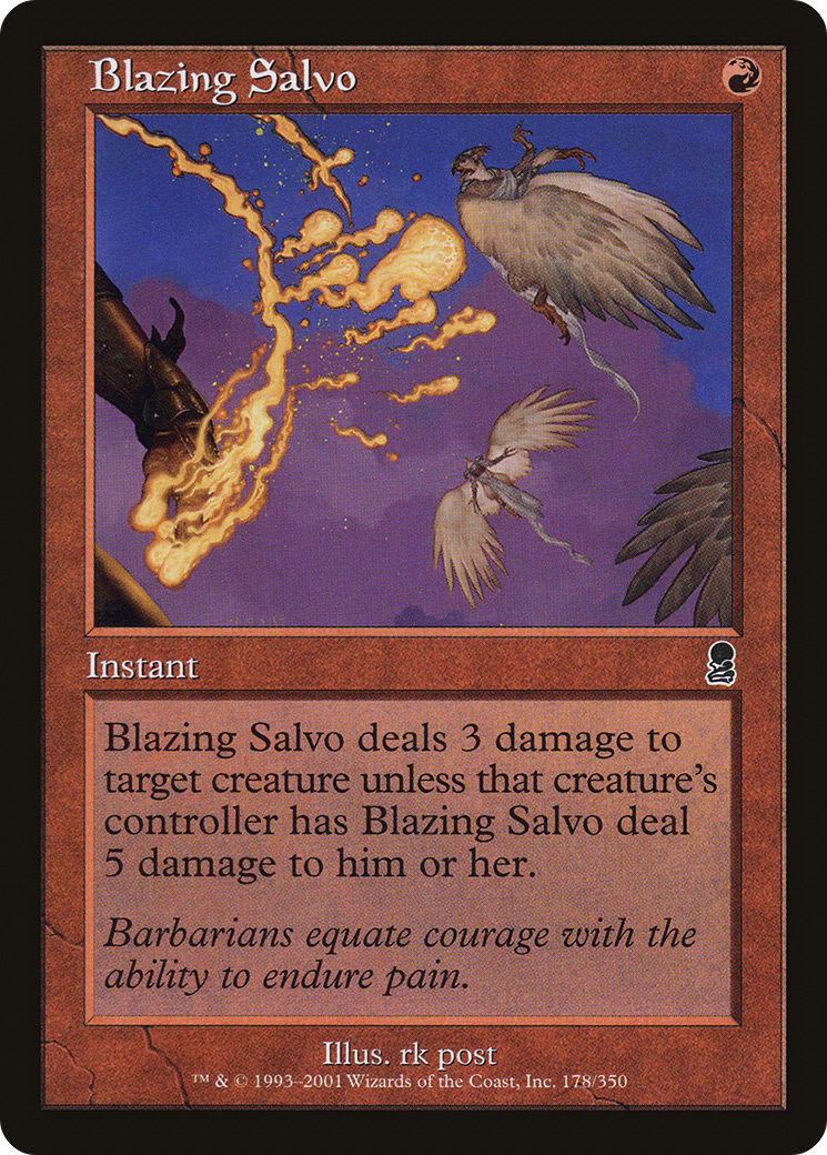 Image of Blazing Salvo (ODY-178) - Odyssey Foil