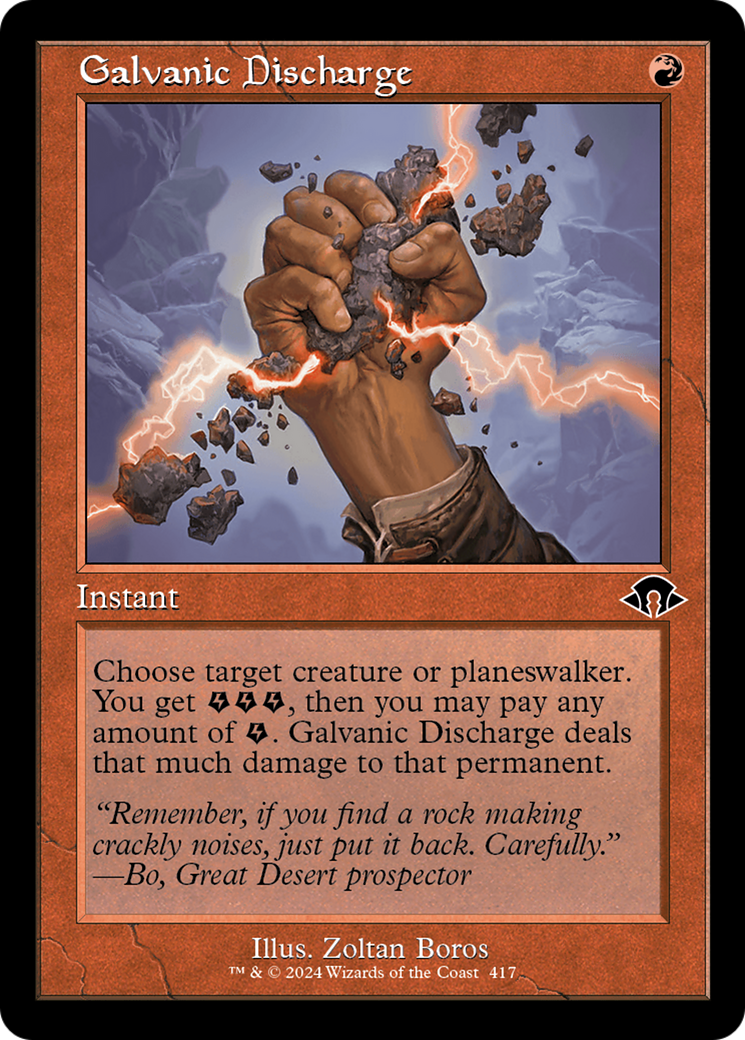 Image of Galvanic Discharge (Retro Frame) (MH3-417) - Modern Horizons 3 Foil