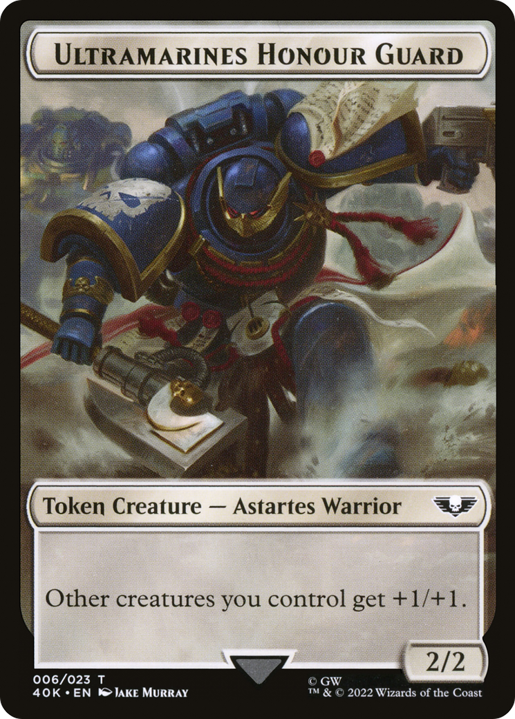 Image of Ultramarines Honour Guard (T40K-006) - Warhammer 40,000 Tokens