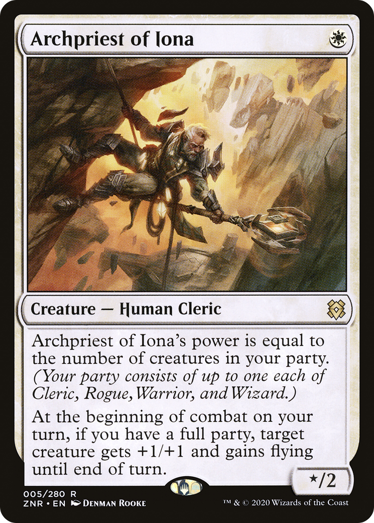 Image of Archpriest of Iona (ZNR-005) - Zendikar Rising