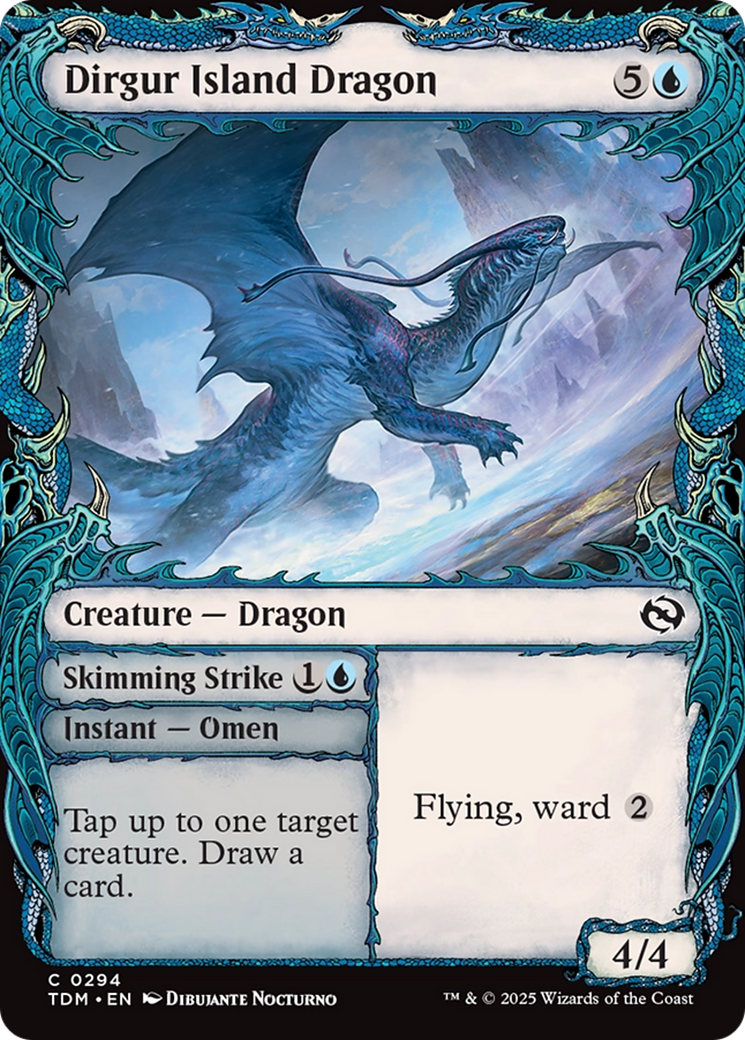 Image of Dirgur Island Dragon (Showcase) (TDM-294) - Tarkir: Dragonstorm: (Showcase) Foil