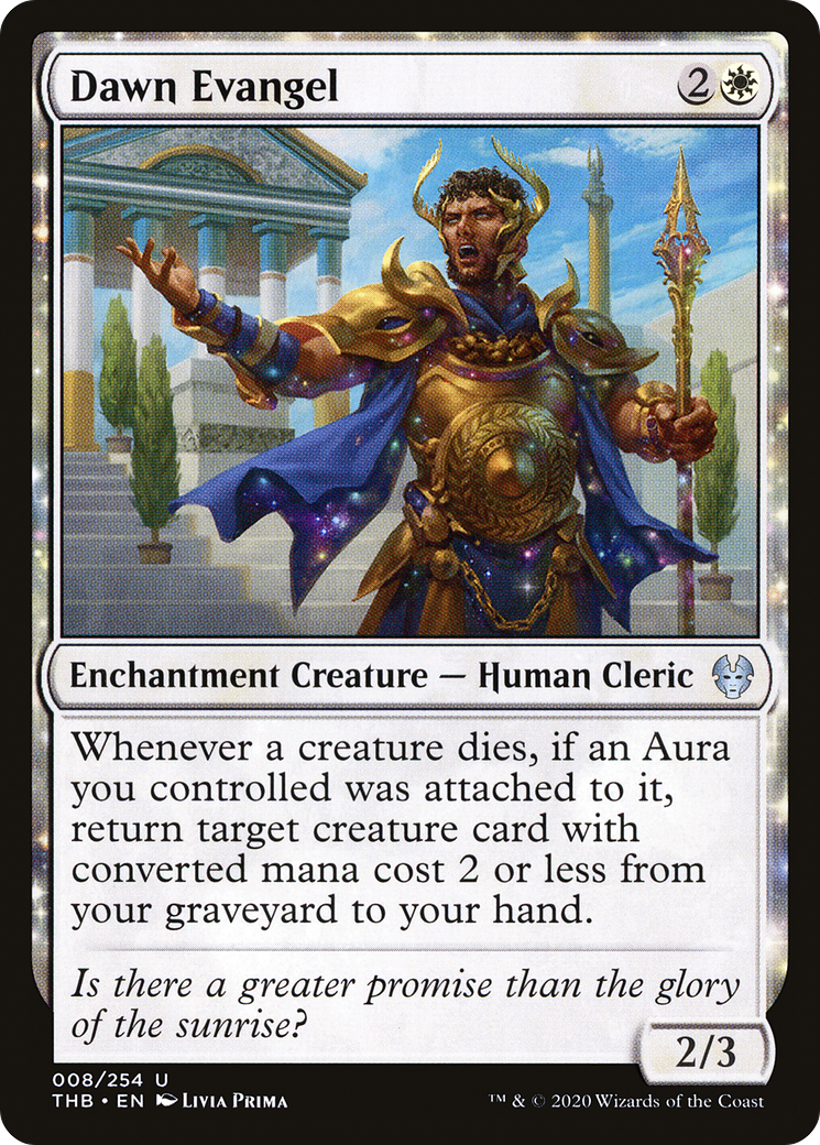 Image of Dawn Evangel (THB-008) - Theros Beyond Death: (enchantment) Foil
