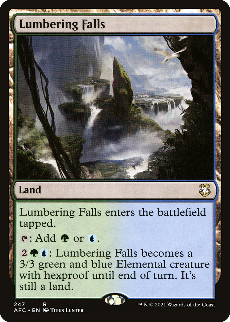 Image of Lumbering Falls (AFC-247) - Forgotten Realms Commander