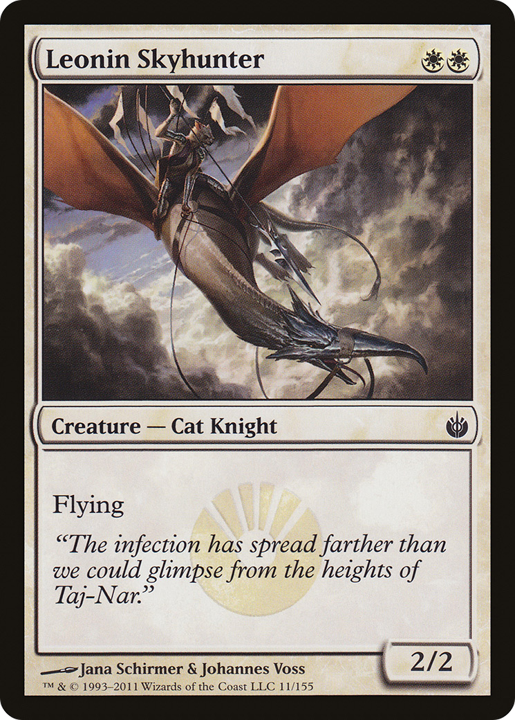 Image of Leonin Skyhunter (MBS-011) - Mirrodin Besieged